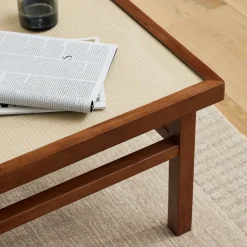 West Elm Douglas Solid Wood Tatami Side Table (22")