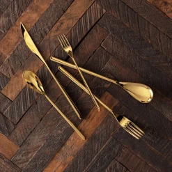 West Elm Dragonfly Polished Stainless Steel Flatware Sets