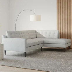 West Elm Drake 2-Piece Bumper Chaise Sectional (100")