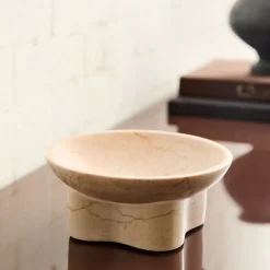 West Elm Draped Marble Stone Bowl
