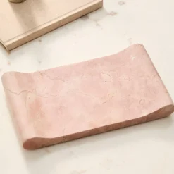 West Elm Draped Marble Stone Tray