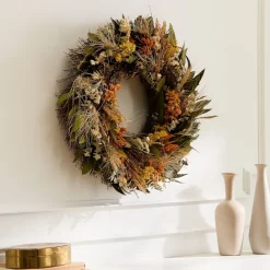 West Elm Dried Coral Breeze Wreath
