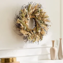 West Elm Dried Ivory Haven Wreath