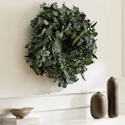 West Elm Dried Mixed Evergreen Eucalyptus Wreath