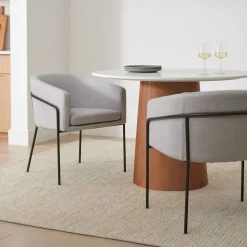 West Elm Dunst Upholstered Dining Arm Chair