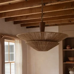 West Elm Dutton Jute Pendant (28")