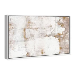 West Elm Earthy Metallic Framed Canvas Wall Art