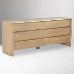 West Elm Eckford Bottichino Marble 6-Drawer Dresser (72")