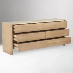 West Elm Eckford Bottichino Marble 6-Drawer Dresser (72")