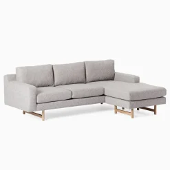 West Elm Eddy 2-Piece Reversible Sectional (74"–90")