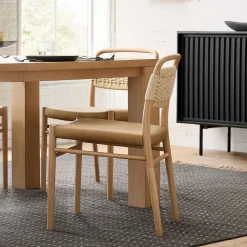 West Elm Eindhoven Leather Dining Chair