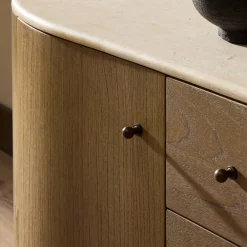 West Elm Elinea Marble Media Console (78")