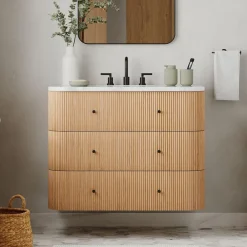 West Elm Ellington Floating Single Bathroom Vanity (–)