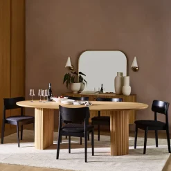 West Elm Ellington Oval Pedestal Dining Table & Chairs Set