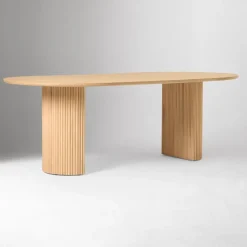West Elm Ellington Oval Pedestal Dining Table & Chairs Set