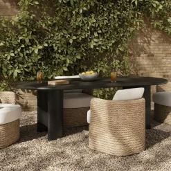 West Elm Ellsworth Outdoor Metal Dining Table (94")
