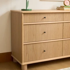 Kids West Elm Elora 6-Drawer Wide Dresser with Removable Topper (56")