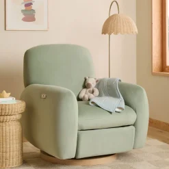 Kids West Elm Elora Manual & Power Swivel Glider Recliner