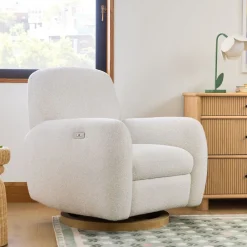 Kids West Elm Elora Manual & Power Swivel Glider Recliner