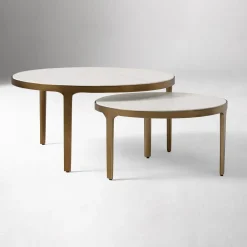 West Elm Elwell Marble Nesting Coffee Tables (24"–32")