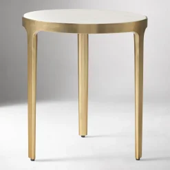 West Elm Elwell Marble Side Table (16")