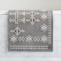 West Elm Embroidered Origins Bath Mat