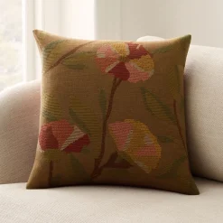 West Elm Embroidered Ribbed Floral
