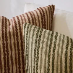 West Elm Embroidered Stripe
