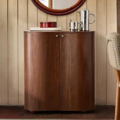 West Elm Emma Chamberlain Curved Bar Cabinet (28")