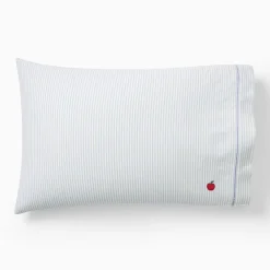 West Elm Emma Chamberlain Embroidered Stripe Pillowcase Set