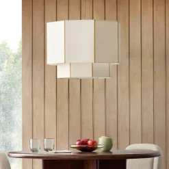 West Elm Emma Chamberlain Faceted Plug-In Pendant (22.5")