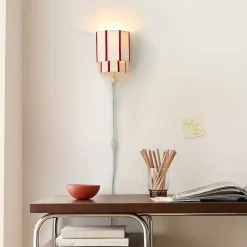 West Elm Emma Chamberlain Faceted Plug-In Sconce (7")