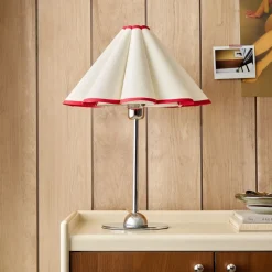 West Elm Emma Chamberlain Pleated Table Lamp (18")