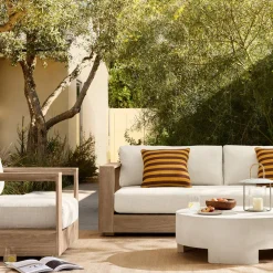 West Elm Emma Chamberlain Reversible Bold Stripe Outdoor Pillow
