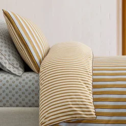 West Elm Emma Chamberlain Reversible Multi-Stripe Duvet Cover & Shams