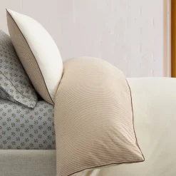 West Elm Emma Chamberlain Reversible Solid Stripe Duvet Cover & Shams