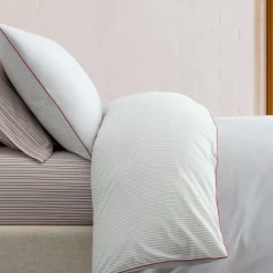 West Elm Emma Chamberlain Reversible Solid Stripe Duvet Cover & Shams
