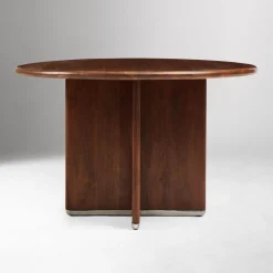 West Elm Emma Chamberlain Round Wood Dining Table (48")