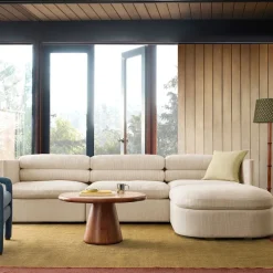 West Elm Emma Chamberlain Stacked 4-Piece Ottoman Sectional (113")