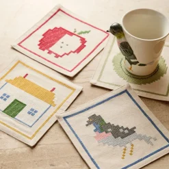 West Elm Emma Chamberlain Stitched Cocktail Napkins (Set of 4)