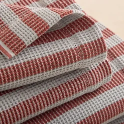 West Elm Emma Chamberlain Stripe Waffle Towels