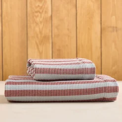 West Elm Emma Chamberlain Stripe Waffle Towels Sets