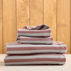 West Elm Emma Chamberlain Stripe Waffle Towels Sets
