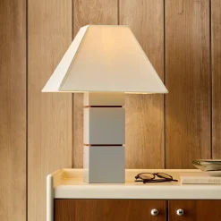 West Elm Emma Chamberlain Tiered Lacquer Table Lamp (18")
