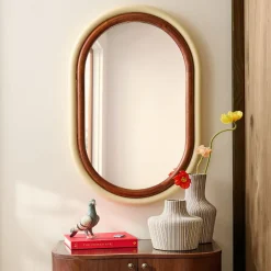 West Elm Emma Chamberlain Tubular Oval Wall Mirror