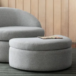 West Elm Emma Chamberlain Upholste Ottoman