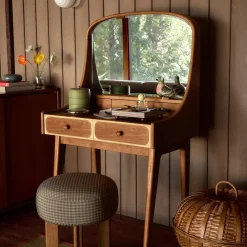 West Elm Emma Chamberlain Upholste Vanity Stool