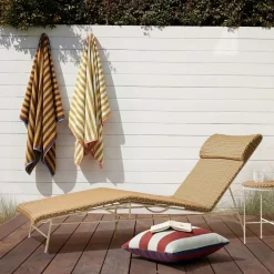 West Elm Emma Chamberlain Woven Outdoor Chaise Lounge