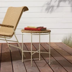 West Elm Emma Chamberlain Woven Outdoor Side Table (15")
