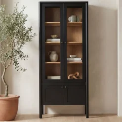 West Elm Emman Tall Glass Cabinet (86")